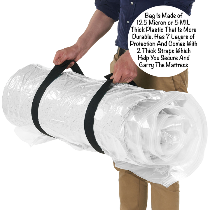 Mattress Vacuum Bag, Sealable Bag for Memory Foam or Inner Spring Mattresses